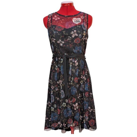 LC Lauren Conrad Dresses & Skirts - Sheer Sleeveless Floral Dress by LC Lauren Conrad for Disney